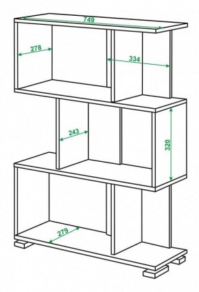 Стеллаж Домино нельсон СЛ-5-3 в Копейске - kopejsk.mebel24.online | фото 2