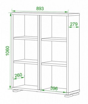 Стеллаж Домино ПУ-50-1 в Копейске - kopejsk.mebel24.online | фото 2