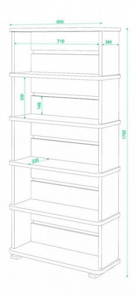 Стеллаж Домино СБ-25/5 в Копейске - kopejsk.mebel24.online | фото 2