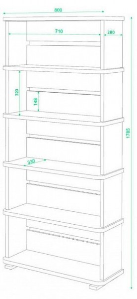 Стеллаж Домино СБ-25/5 в Копейске - kopejsk.mebel24.online | фото 3