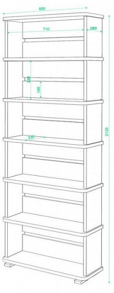 Стеллаж Домино СБ-25/6 в Копейске - kopejsk.mebel24.online | фото 2