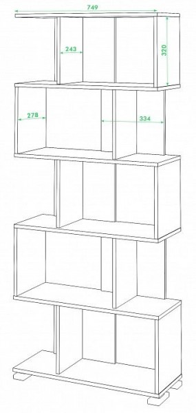 Стеллаж Домино СЛ-5 в Копейске - kopejsk.mebel24.online | фото 3