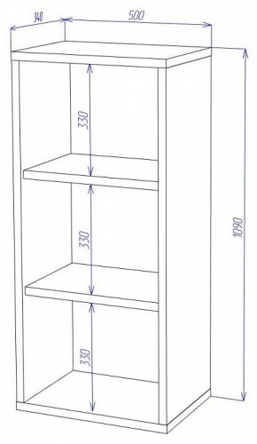 Стеллаж Домино СУ(ш1в1) в Копейске - kopejsk.mebel24.online | фото 2