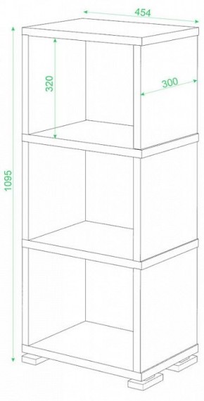 Стеллаж-колонка Домино Лайт СБ-15/3 в Копейске - kopejsk.mebel24.online | фото 2