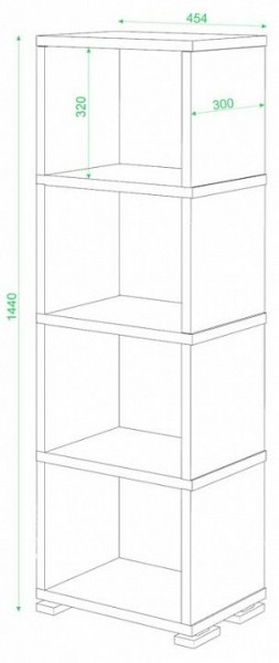 Стеллаж-колонка Домино СБ-15/4 в Копейске - kopejsk.mebel24.online | фото 2