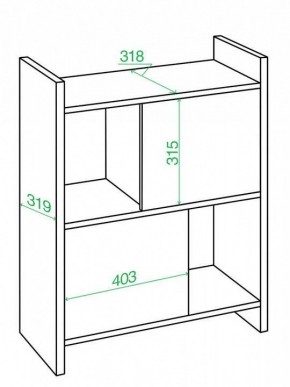 Стеллаж комбинированный Домино Лайт СТЛ-3Н в Копейске - kopejsk.mebel24.online | фото 3