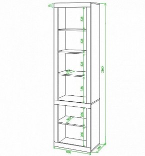 Стеллаж комбинированный Toivo ВтВ в Копейске - kopejsk.mebel24.online | фото 2