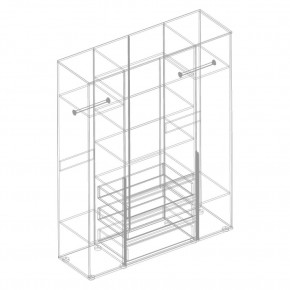 СТИЛ Шкаф 4-ств с 3 ящиками в Копейске - kopejsk.mebel24.online | фото 2