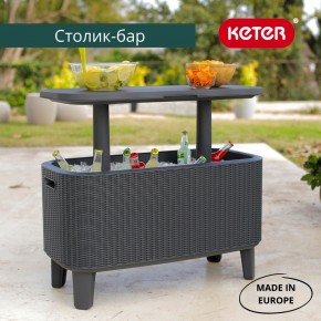 Стол Беви Бар (Bevy Bar Large Cool Bar), графит в Копейске - kopejsk.mebel24.online | фото 1