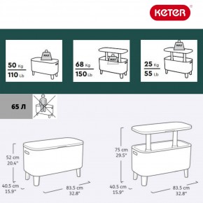 Стол Беви Бар (Bevy Bar Large Cool Bar), коричневый в Копейске - kopejsk.mebel24.online | фото 2