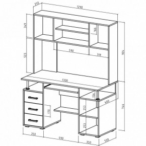 Стол компьютерный Амбер в Копейске - kopejsk.mebel24.online | фото 3