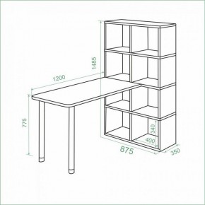 Стол компьютерный Bartolo в Копейске - kopejsk.mebel24.online | фото 2