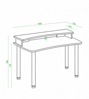 Стол компьютерный Домино Лайт СКЛ-Софт140МО+НКИЛ140 в Копейске - kopejsk.mebel24.online | фото 3