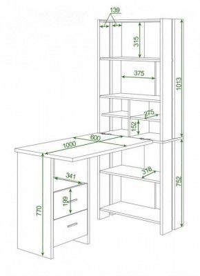 Стол компьютерный Домино Lite СТЛ-ОВ+С100Прям+ТЯЛ в Копейске - kopejsk.mebel24.online | фото 2