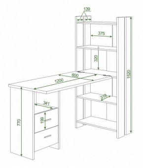 Стол компьютерный Домино Lite СТЛ-ОВ+С120Прям+ТЯЛ в Копейске - kopejsk.mebel24.online | фото 2