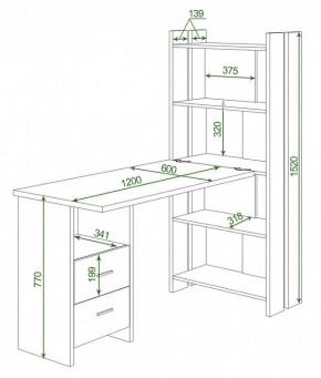 Стол компьютерный Домино Lite СТЛ-ОВ+С120Р в Копейске - kopejsk.mebel24.online | фото 2