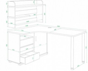 Стол компьютерный Домино нельсон СР-145М в Копейске - kopejsk.mebel24.online | фото 2