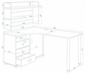 Стол компьютерный Домино нельсон СР-165М в Копейске - kopejsk.mebel24.online | фото 2