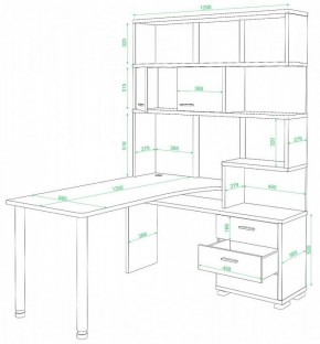 Стол компьютерный Домино нельсон СР-420/130 в Копейске - kopejsk.mebel24.online | фото 2