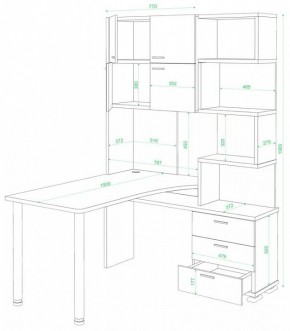 Стол компьютерный Домино нельсон СР-500М/190 в Копейске - kopejsk.mebel24.online | фото 2