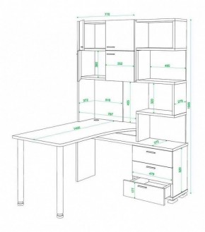 Стол компьютерный Домино нельсон СР-500М140 в Копейске - kopejsk.mebel24.online | фото 3