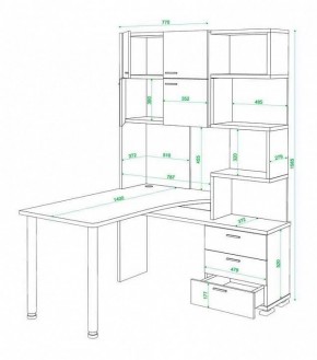 Стол компьютерный Домино нельсон СР-500М140 в Копейске - kopejsk.mebel24.online | фото 3