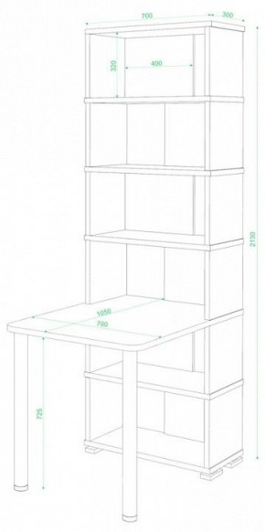 Стол компьютерный Домино СБ-10М/6 в Копейске - kopejsk.mebel24.online | фото 2