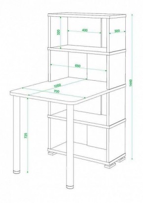 Стол компьютерный Домино СБ-10М4 в Копейске - kopejsk.mebel24.online | фото 3