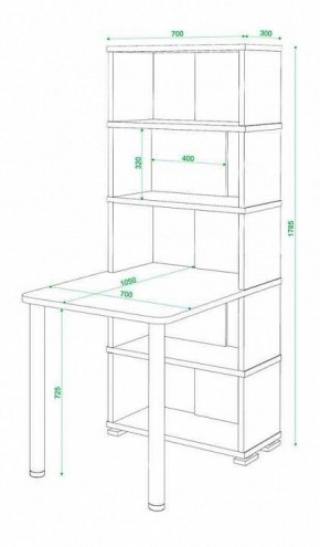 Стол компьютерный Домино СБ-10М5 в Копейске - kopejsk.mebel24.online | фото 4