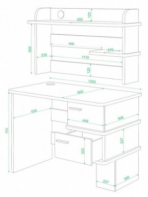 Стол компьютерный Домино СД-15 в Копейске - kopejsk.mebel24.online | фото 2