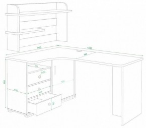 Стол компьютерный Домино СР-145 в Копейске - kopejsk.mebel24.online | фото 2