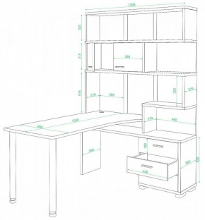 Стол компьютерный Домино СР-420/130 в Копейске - kopejsk.mebel24.online | фото 2