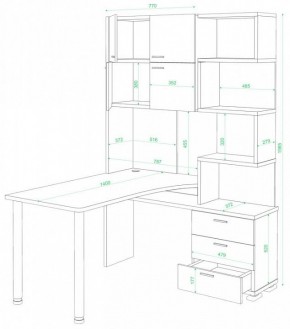 Стол компьютерный Домино СР-500М/140 в Копейске - kopejsk.mebel24.online | фото 2