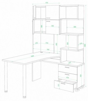 Стол компьютерный Домино СР-500М/190 в Копейске - kopejsk.mebel24.online | фото 2