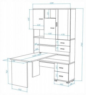 Стол компьютерный Домино СР-620-160 в Копейске - kopejsk.mebel24.online | фото 2