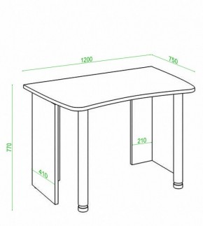 Стол офисный Домино Лайт СКЛ-Софт120 в Копейске - kopejsk.mebel24.online | фото 3