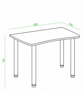 Стол офисный Домино Лайт СКЛ-Софт120МО в Копейске - kopejsk.mebel24.online | фото 2