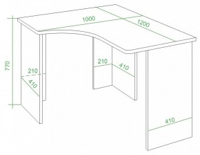 Стол письменный Домино Lite СКЛ-Угл120 в Копейске - kopejsk.mebel24.online | фото 4