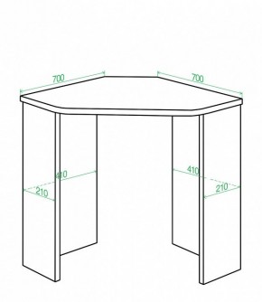 Стол письменный Домино Lite СКЛ-Угл70 в Копейске - kopejsk.mebel24.online | фото 2