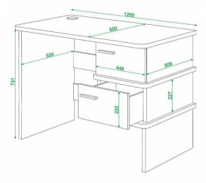 Стол письменный Домино нельсон СД-15С в Копейске - kopejsk.mebel24.online | фото 3