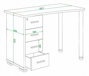 Стол письменный Домино нельсон СКМ-50 в Копейске - kopejsk.mebel24.online | фото 5