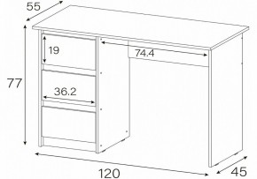 Стол письменный Идена в Копейске - kopejsk.mebel24.online | фото 4