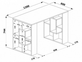Стол письменный СПм-15 в Копейске - kopejsk.mebel24.online | фото 3