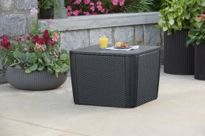 Стол-сундук Лузон Плюс (Luzon Plus Flat Wicker), графит в Копейске - kopejsk.mebel24.online | фото 1