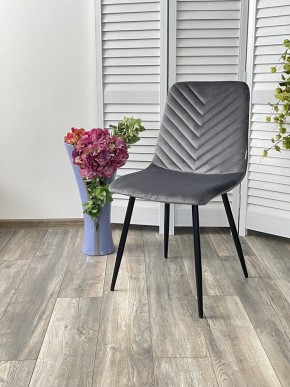 Стул DUKE BLUVEL-14 GREY, велюр / черный каркас М-City в Копейске - kopejsk.mebel24.online | фото 4