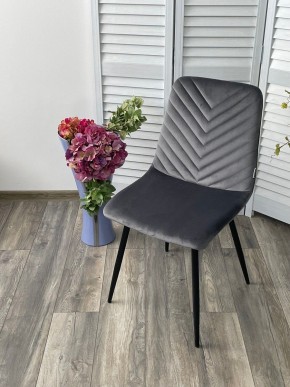 Стул DUKE BLUVEL-14 GREY, велюр / черный каркас М-City в Копейске - kopejsk.mebel24.online | фото 5