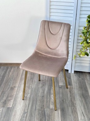 Стул ELLI BLUVEL-40 Бежевый, велюр / золотой каркас М-City в Копейске - kopejsk.mebel24.online | фото 3