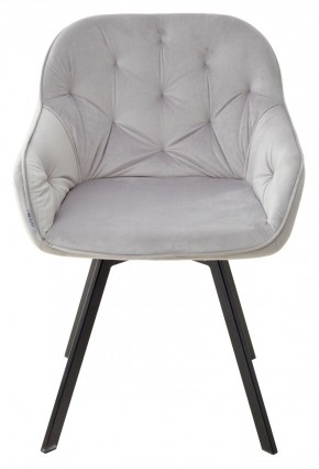 Стул GALE 360 град. поворот. BLUVEL-03 LIGHT GREY, велюр/ черный каркас, М-City в Копейске - kopejsk.mebel24.online | фото 3