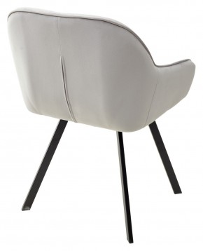 Стул GALE 360 град. поворот. BLUVEL-03 LIGHT GREY, велюр/ черный каркас, М-City в Копейске - kopejsk.mebel24.online | фото 4