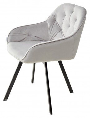 Стул GALE 360 град. поворот. BLUVEL-03 LIGHT GREY, велюр/ черный каркас, М-City в Копейске - kopejsk.mebel24.online | фото 5